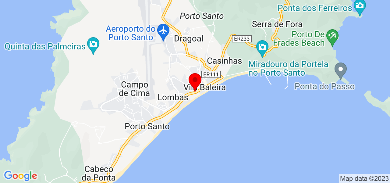 Pandora - Madeira - Porto Santo - Mapa