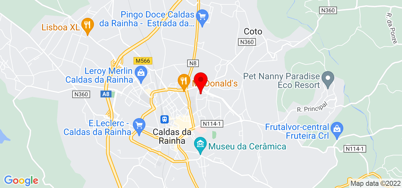 S&iacute;lvia Carvalho - Leiria - Caldas da Rainha - Mapa