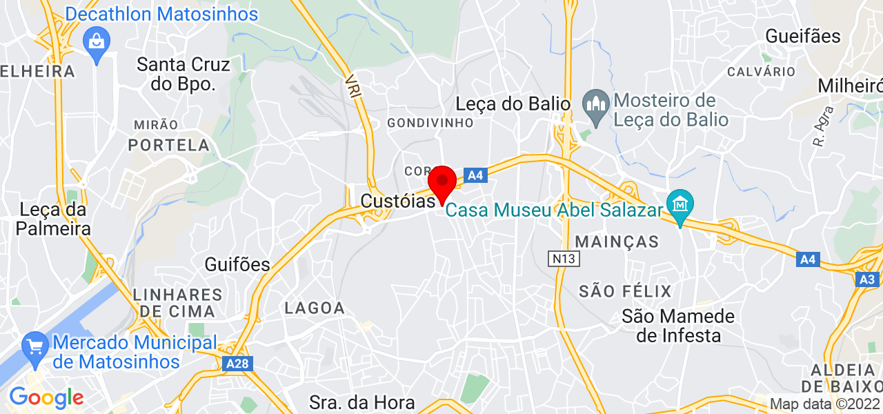 Vanessa - Porto - Matosinhos - Mapa
