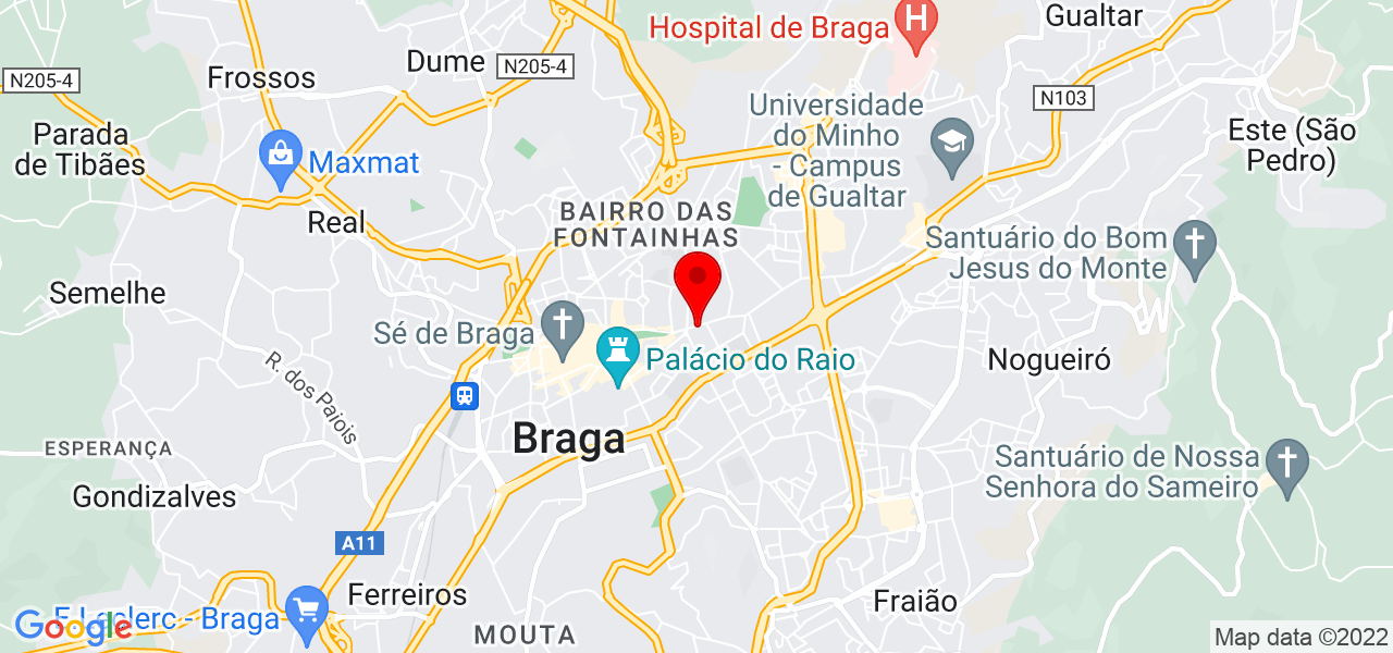 All Clean Servi&ccedil;os de Limpeza Profissional - Braga - Braga - Mapa