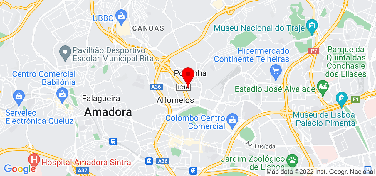 Balde - Lisboa - Odivelas - Mapa