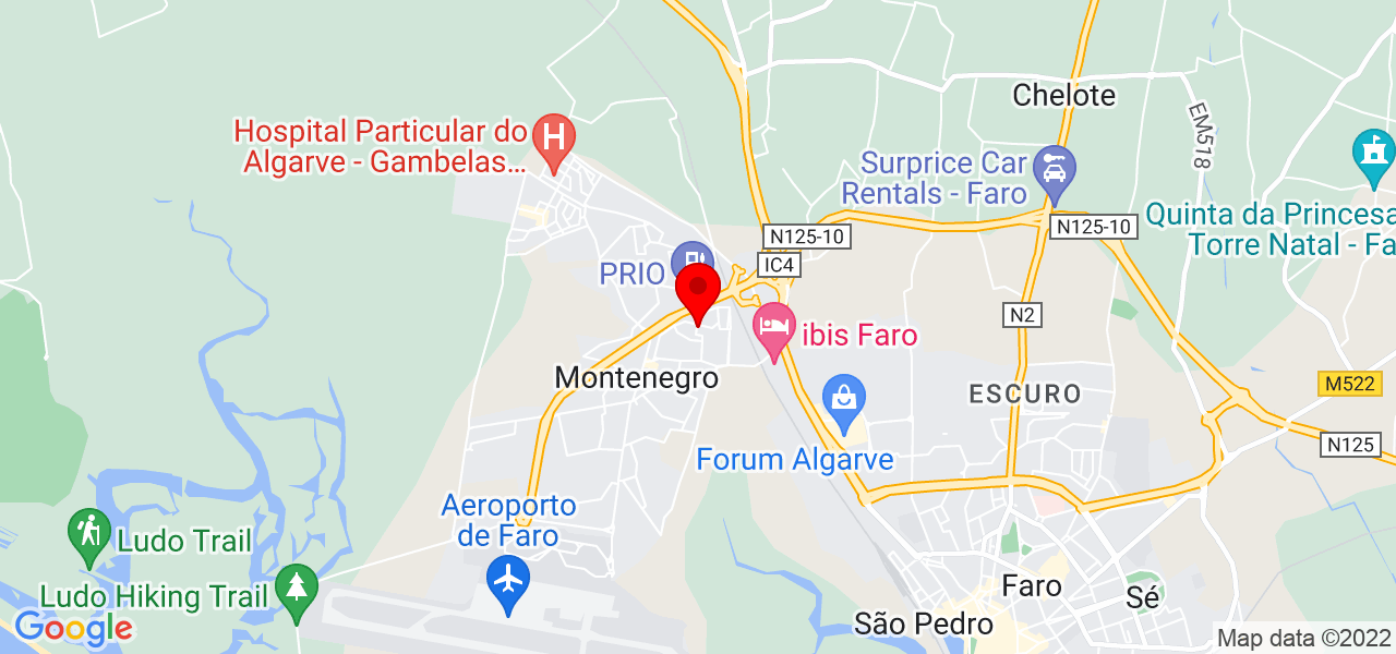 Wallas Oliveira - Faro - Faro - Mapa