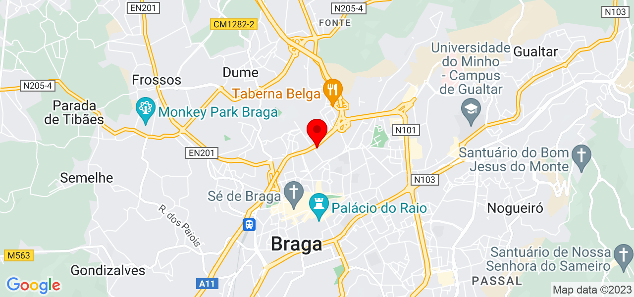S&eacute;rgio - Braga - Braga - Mapa