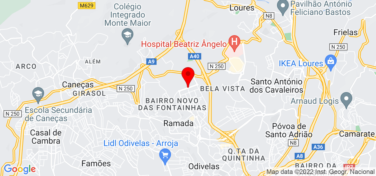 Bruna - Lisboa - Odivelas - Mapa