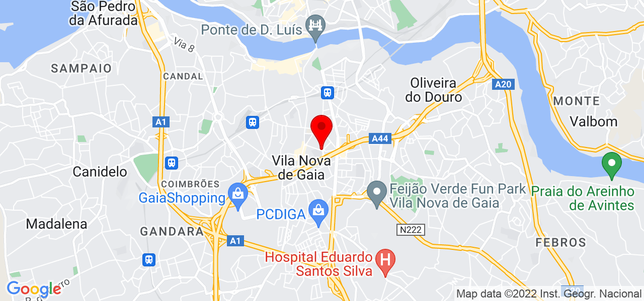 Senna Limpezas - Porto - Vila Nova de Gaia - Mapa