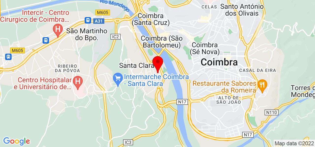 Rute Santos - Coimbra - Coimbra - Mapa