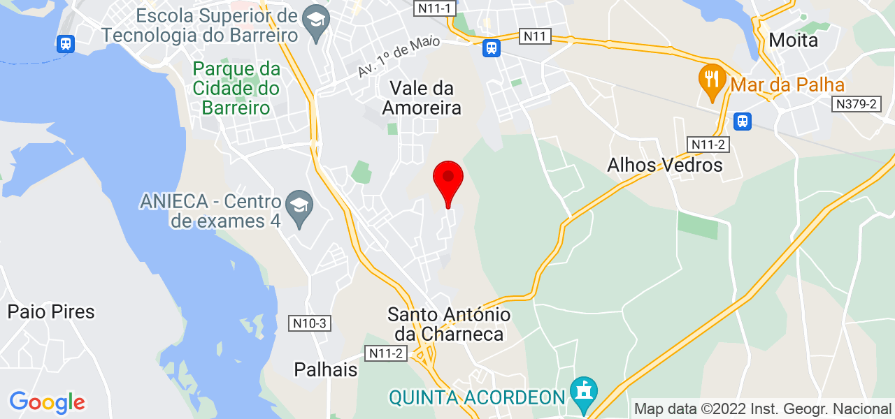 Pedro Gomes - Setúbal - Barreiro - Mapa