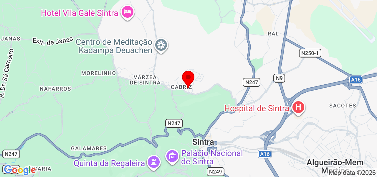 Pedro Rosa Borges - Lisboa - Sintra - Karte