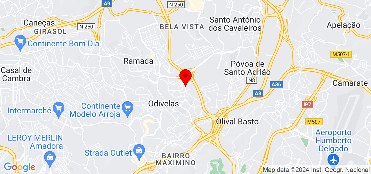 Jo&atilde;o Silva - Lisboa - Odivelas - Map