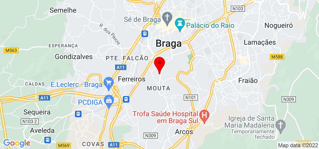Idealize Produ&ccedil;&otilde;es - Braga - Braga - Mapa