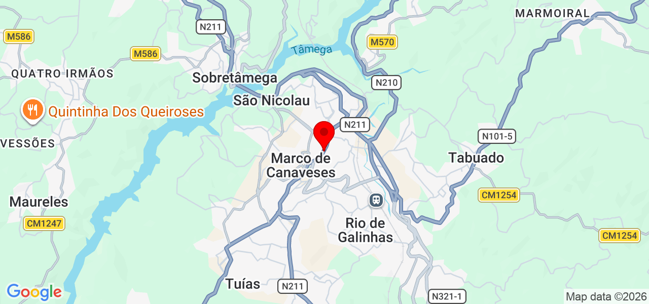 Marlene Almeida - Porto - Marco de Canaveses - Mapa