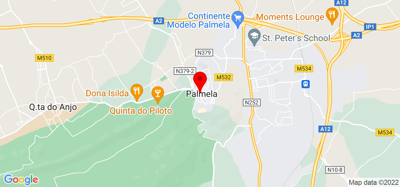J&uacute;lia Prado - Setúbal - Palmela - Mapa