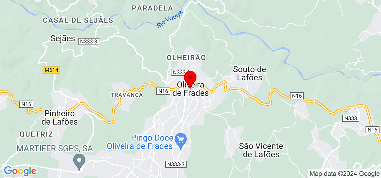 C&eacute;lia dos Santos coelho - Viseu - Oliveira de Frades - Mapa