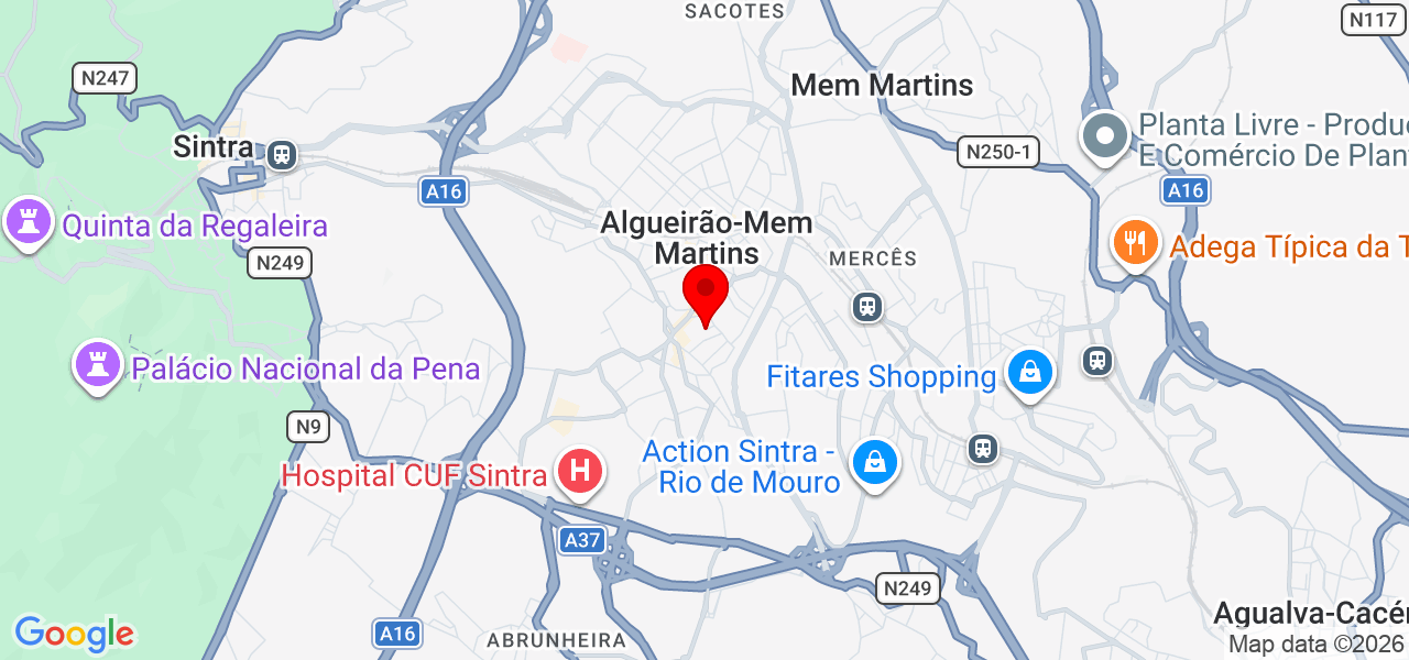 MJ Remodelações e Pintura - Lisboa - Sintra - Mapa