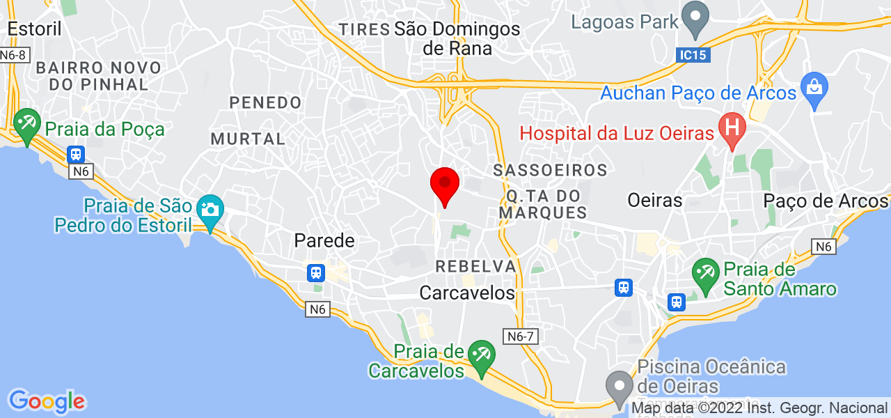 Aldina Braz - Lisboa - Cascais - Mapa