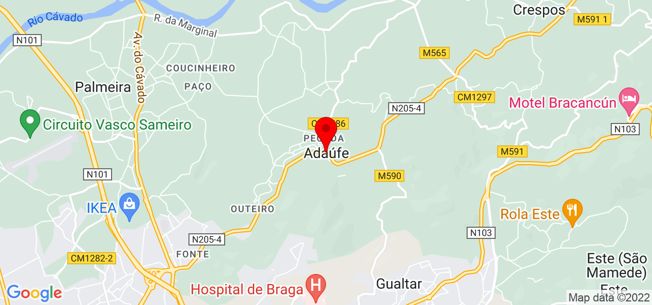 Pedro Araujo - Braga - Braga - Mapa