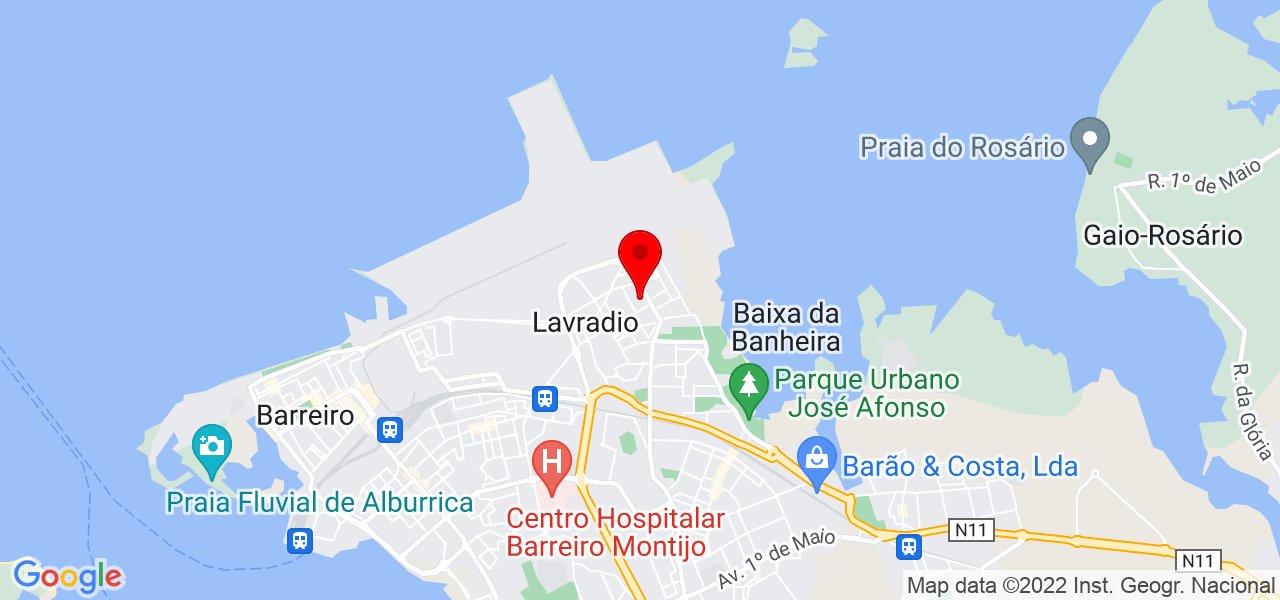 Rita Anjos - Setúbal - Barreiro - Mapa