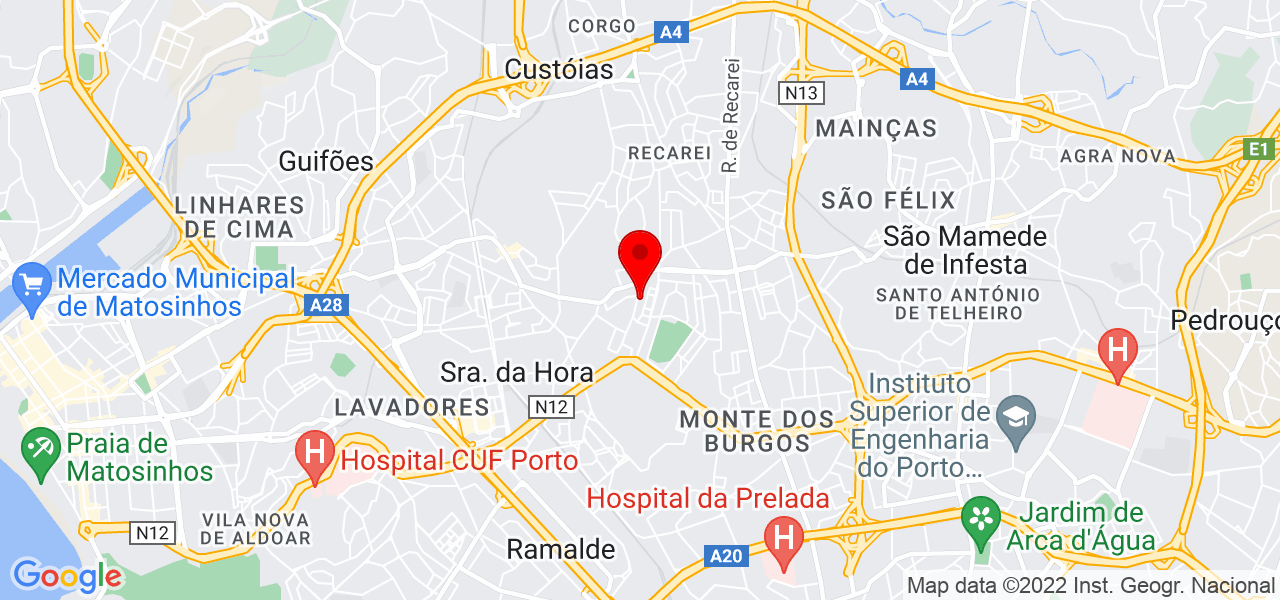 Antonio Borges - Porto - Matosinhos - Mapa