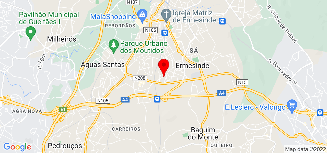 Js lavagens.pt - Porto - Valongo - Map