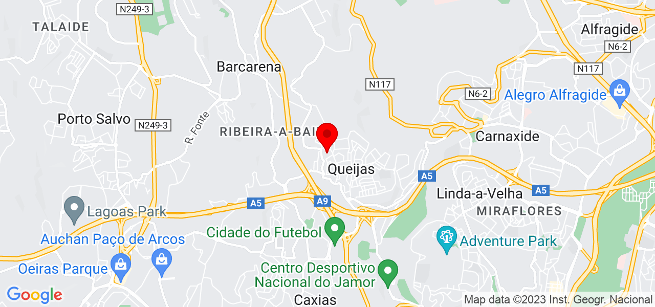 Amarildo Carreiro Batista Segundo - Lisboa - Oeiras - Mapa
