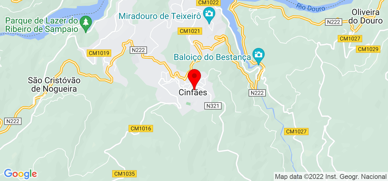 Ampliou! Design de Interiores - Viseu - Cinfães - Mapa