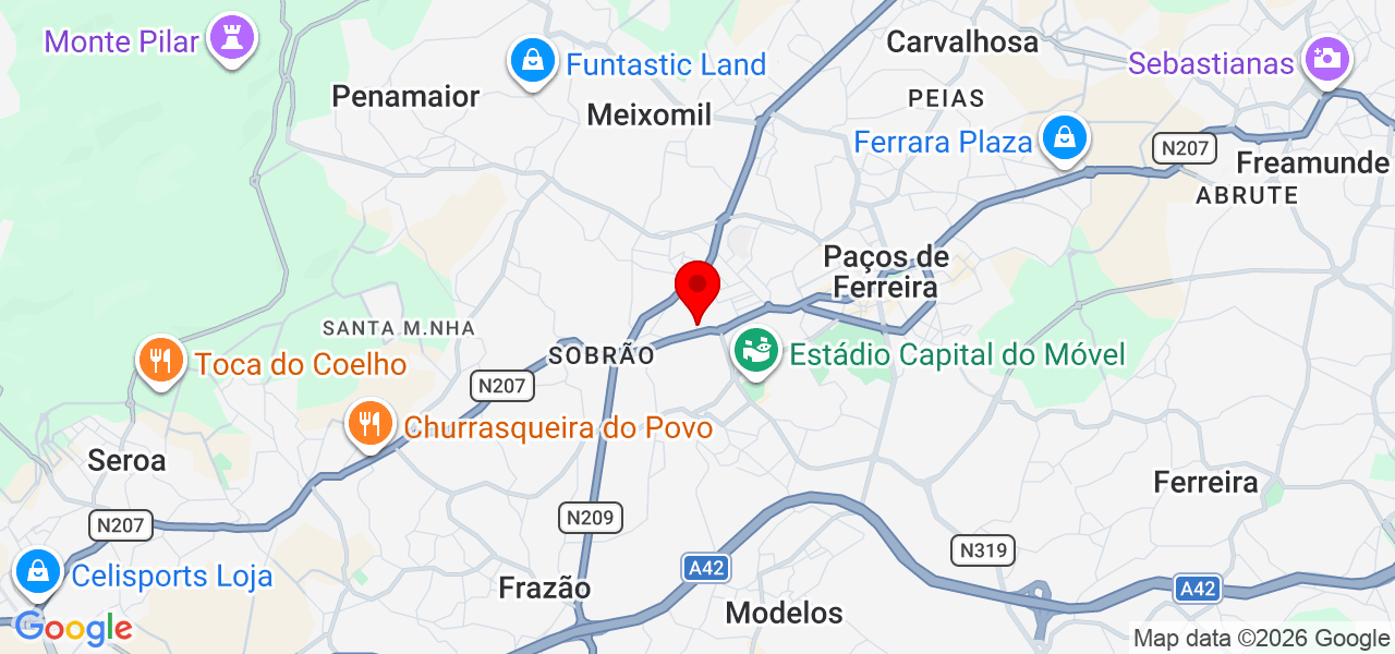 Richard Martins - Porto - Paços de Ferreira - Map
