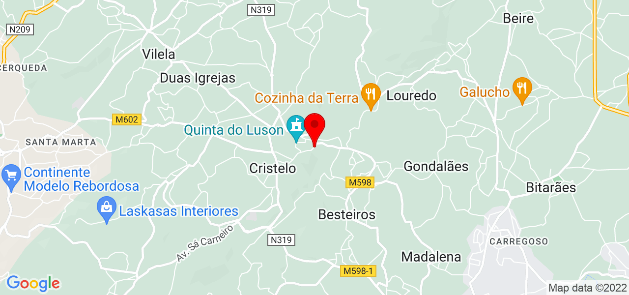 Malupe Constru&ccedil;&atilde;o - Porto - Paredes - Map