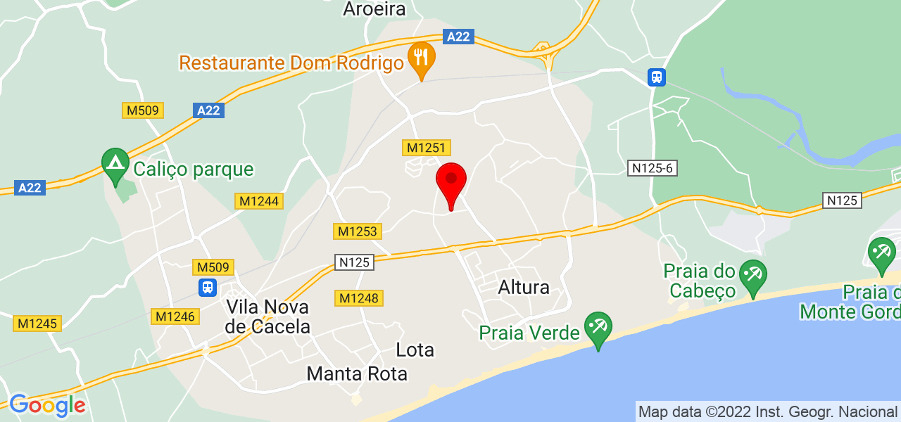 VALDOG - Faro - Castro Marim - Mapa