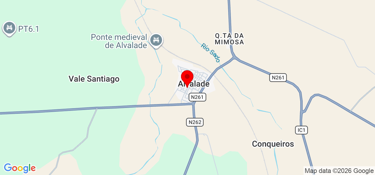 Ana Rita Azevedo Monteiro - Setúbal - Santiago do Cacém - Map