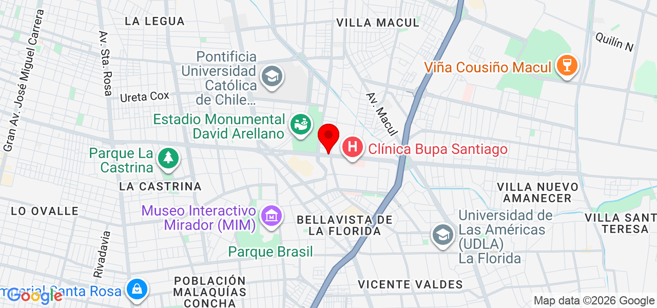 Martín Cortés Oficial - Región Metropolitana de Santiago - Santiago - Mapa