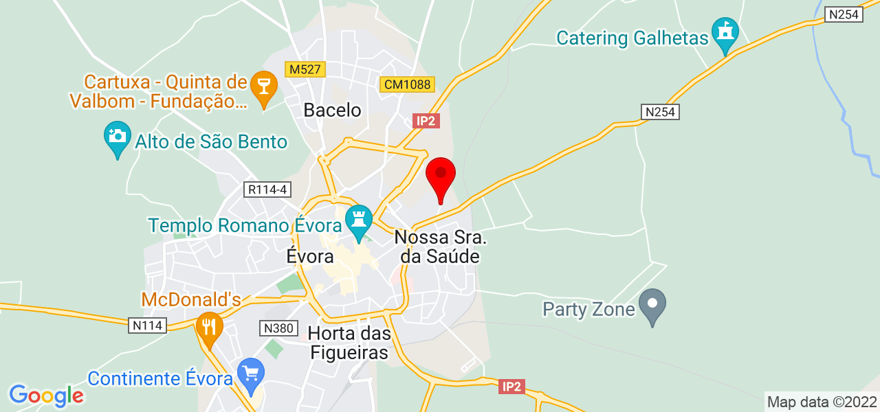 Sanca - Évora - Évora - Mapa