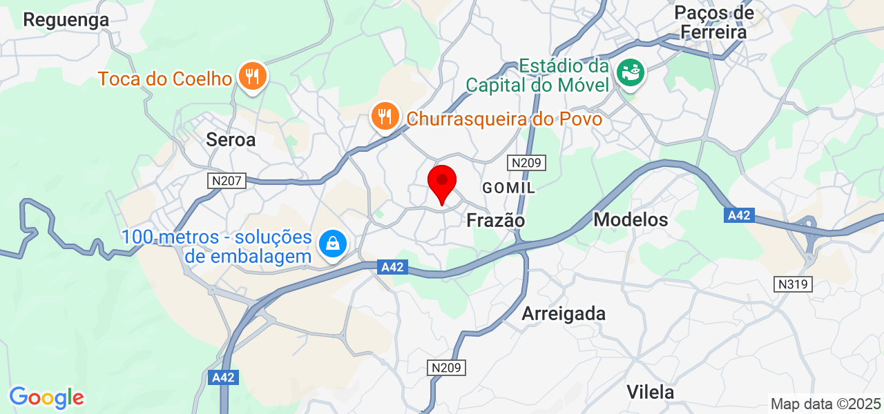 Limpeza - Porto - Paços de Ferreira - Mapa