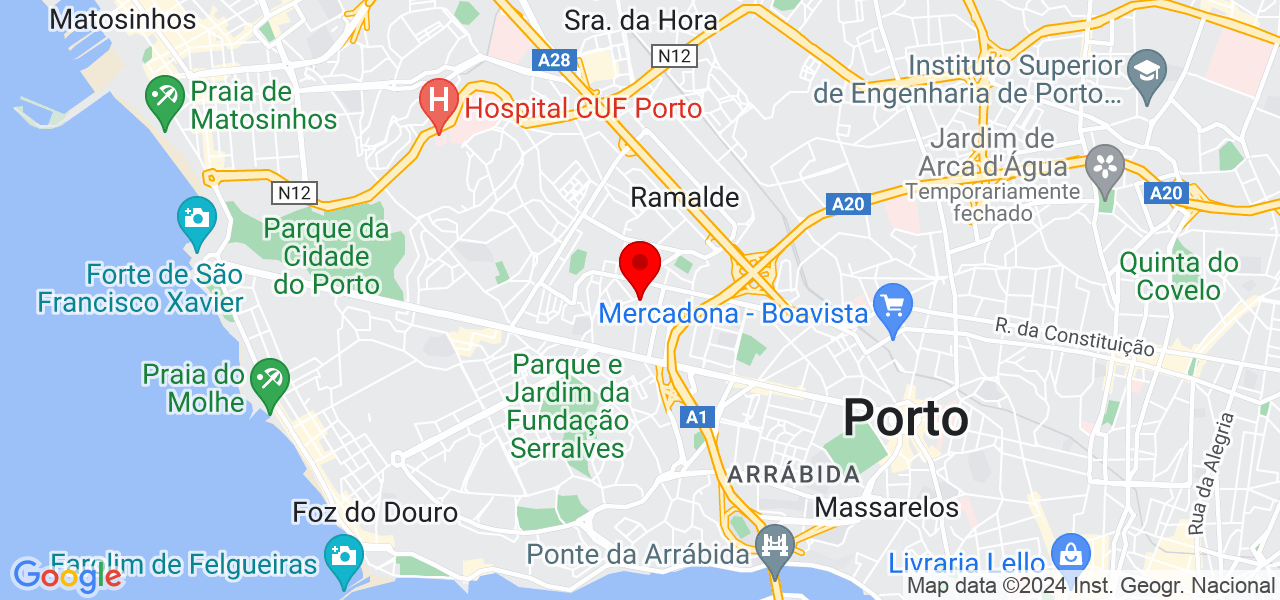 AquiLimpa Servi&ccedil;os de Limpeza - Porto - Porto - Mapa