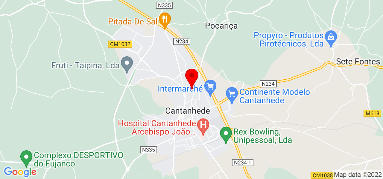 Dinivan, Lda - Coimbra - Cantanhede - Mapa