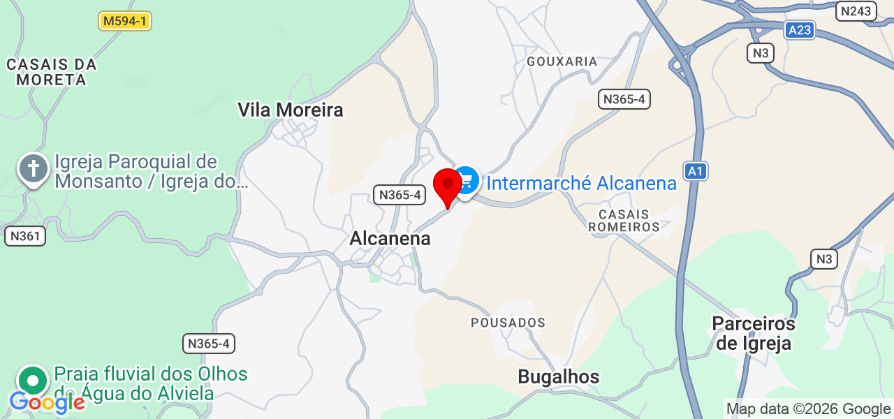 Marco Salgueiro Limpeza de terrenos - Santarém - Alcanena - Karte