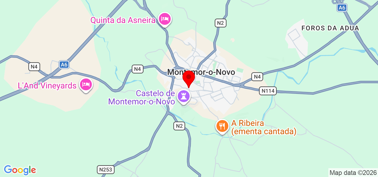 Sharlys - Évora - Montemor-o-Novo - Karte
