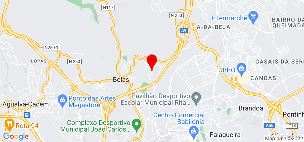 Telmo Morais - serralharia civil, lda - Lisboa - Sintra - Mapa