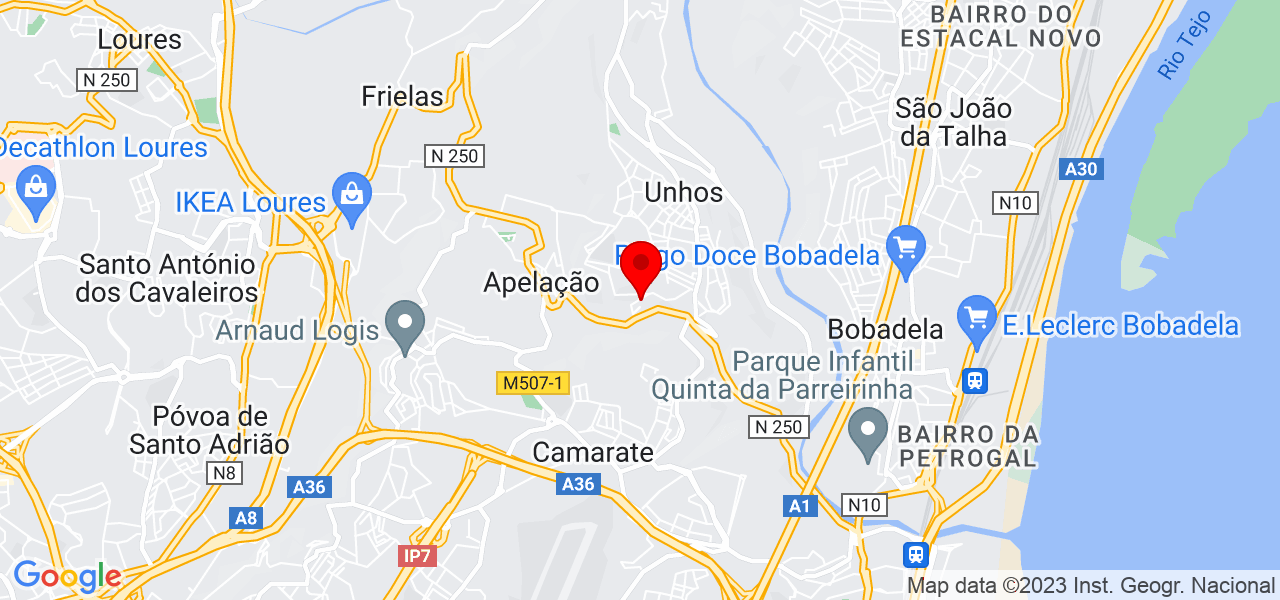Cláudia - Lisboa - Loures - Mapa