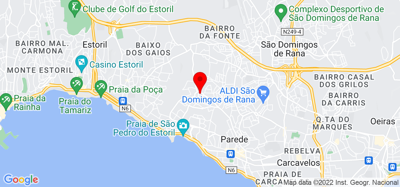 Inês Miranda - Lisboa - Cascais - Karte