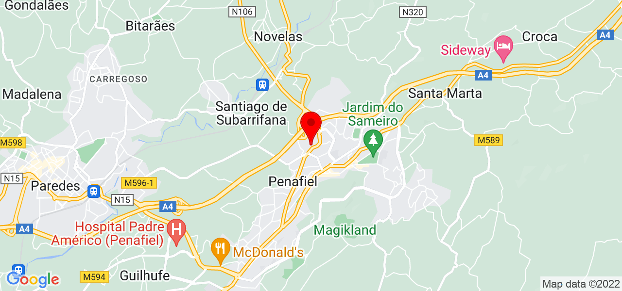 Vanessa Oliveira - Porto - Penafiel - Mapa
