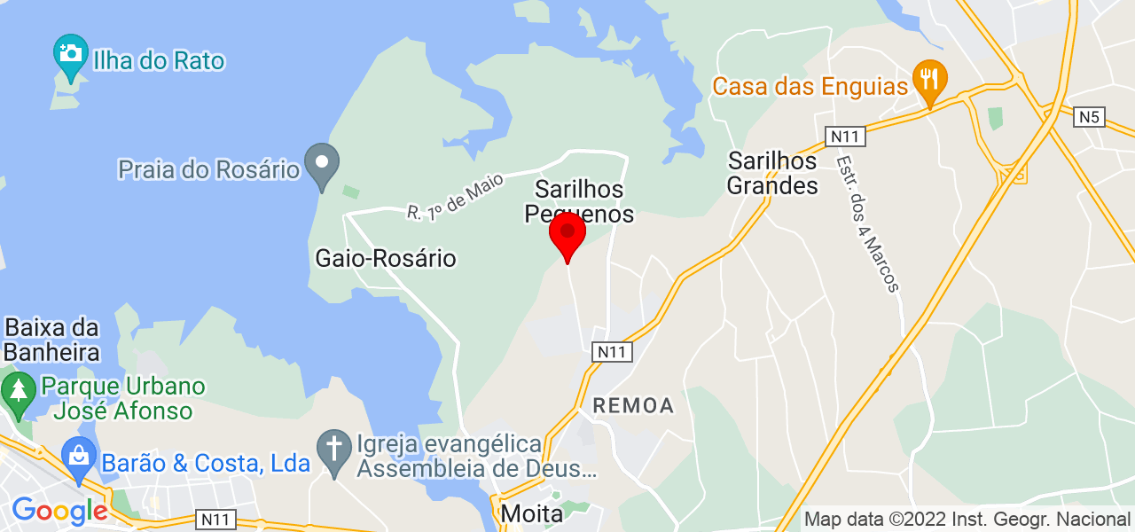 Guilherme Ribeiro - Setúbal - Moita - Mapa