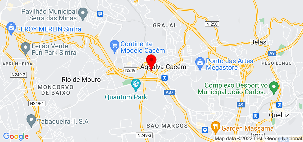 Milena In&aacute;cio Dj&uacute; - Lisboa - Sintra - Mapa