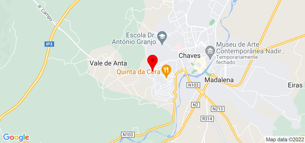 Stellan Fernandes Dos Santos - Vila Real - Chaves - Mapa
