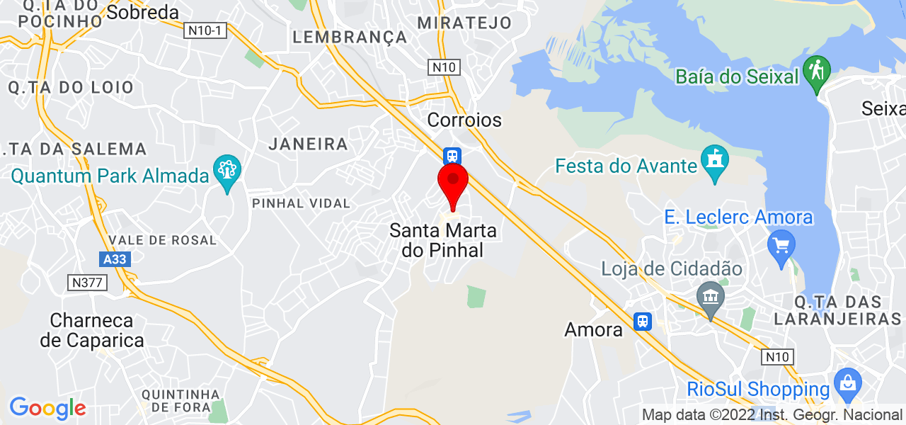 Henrique Castanheira - Setúbal - Seixal - Mapa