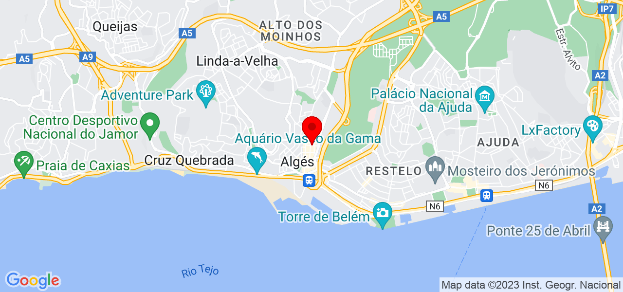 Karen Oliveira - Lisboa - Oeiras - Map