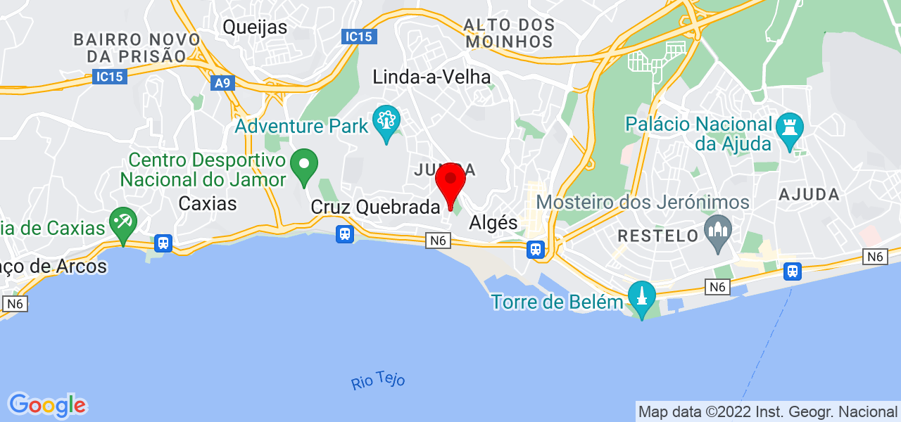 Nata&ccedil;&atilde;o em Casa - Lisboa - Oeiras - Mapa