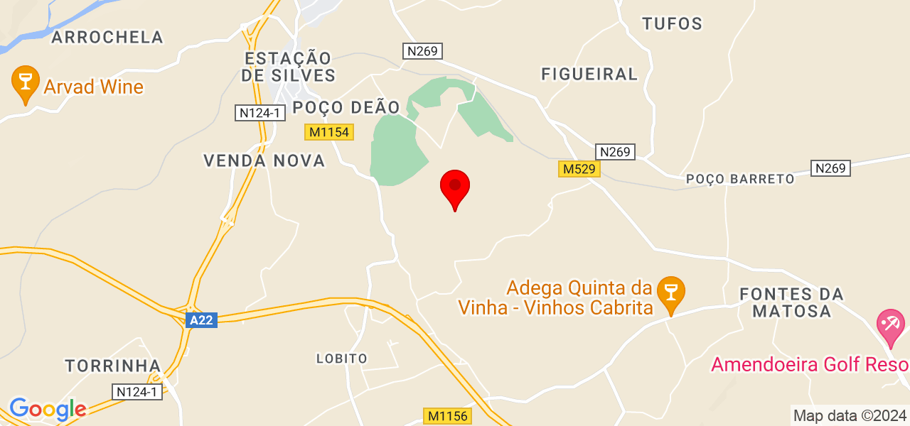 Caroline - Faro - Silves - Mapa