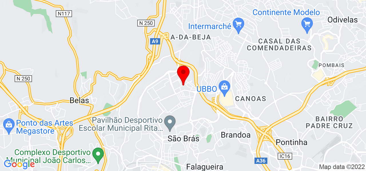 Mudancas Everton - Lisboa - Amadora - Mapa