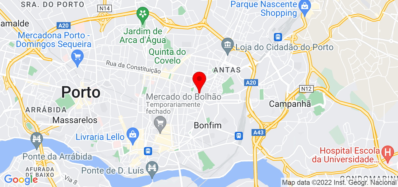 André Carvalhas - Porto - Porto - Mapa