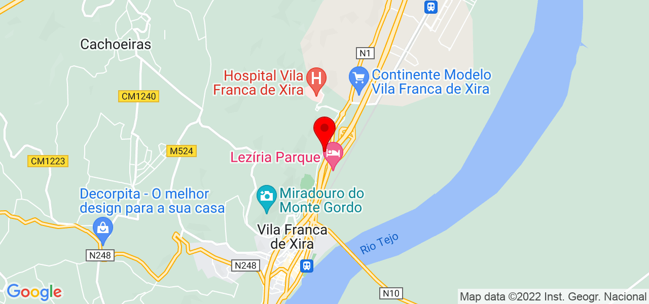 Brascasa - Lisboa - Vila Franca de Xira - Mapa
